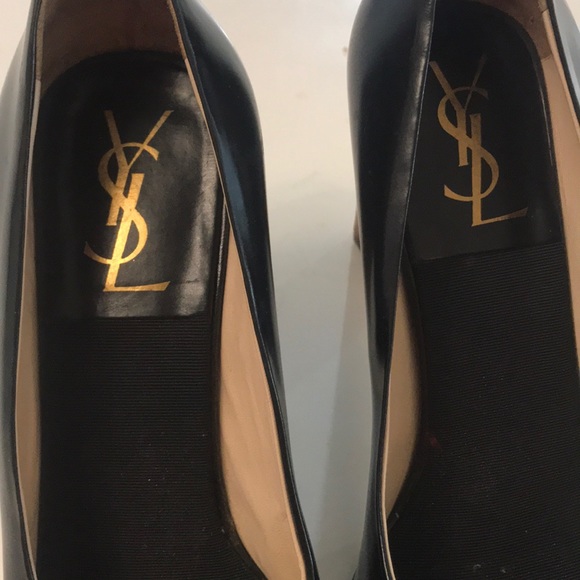 YSL black leather heels size 36 - Picture 2 of 4